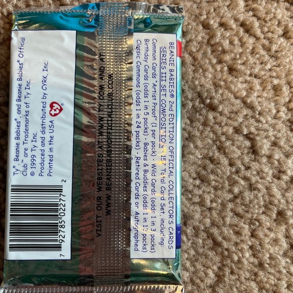 Official Ty Beanie Babies Collectors's Cards Series III 2nd Edition, 7pks new - Picture 6 of 6